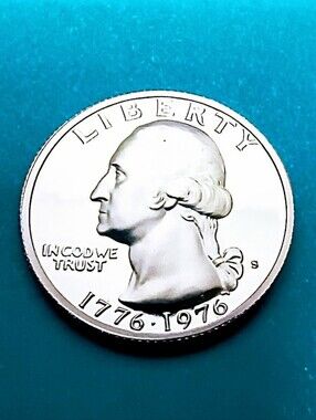 1976-S Gem Proof Bicentennial Washington Quarter From US Mint . #0655 MP